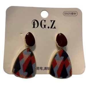 Trendy Autumn Colored Drop Earrings